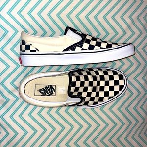 Black and white checkered vans